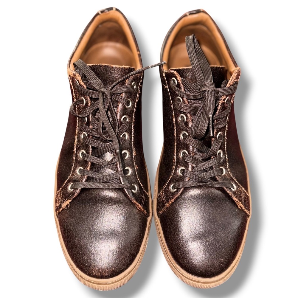 Thursday Boot Co Premier Low Top Mens 11.5 Brown Distressed Leather Sneakers